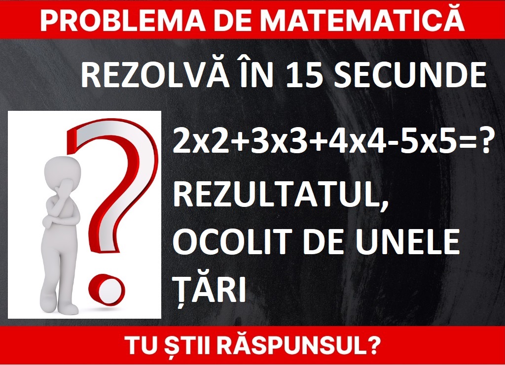 Problemă de matematică Foto: Newsweek