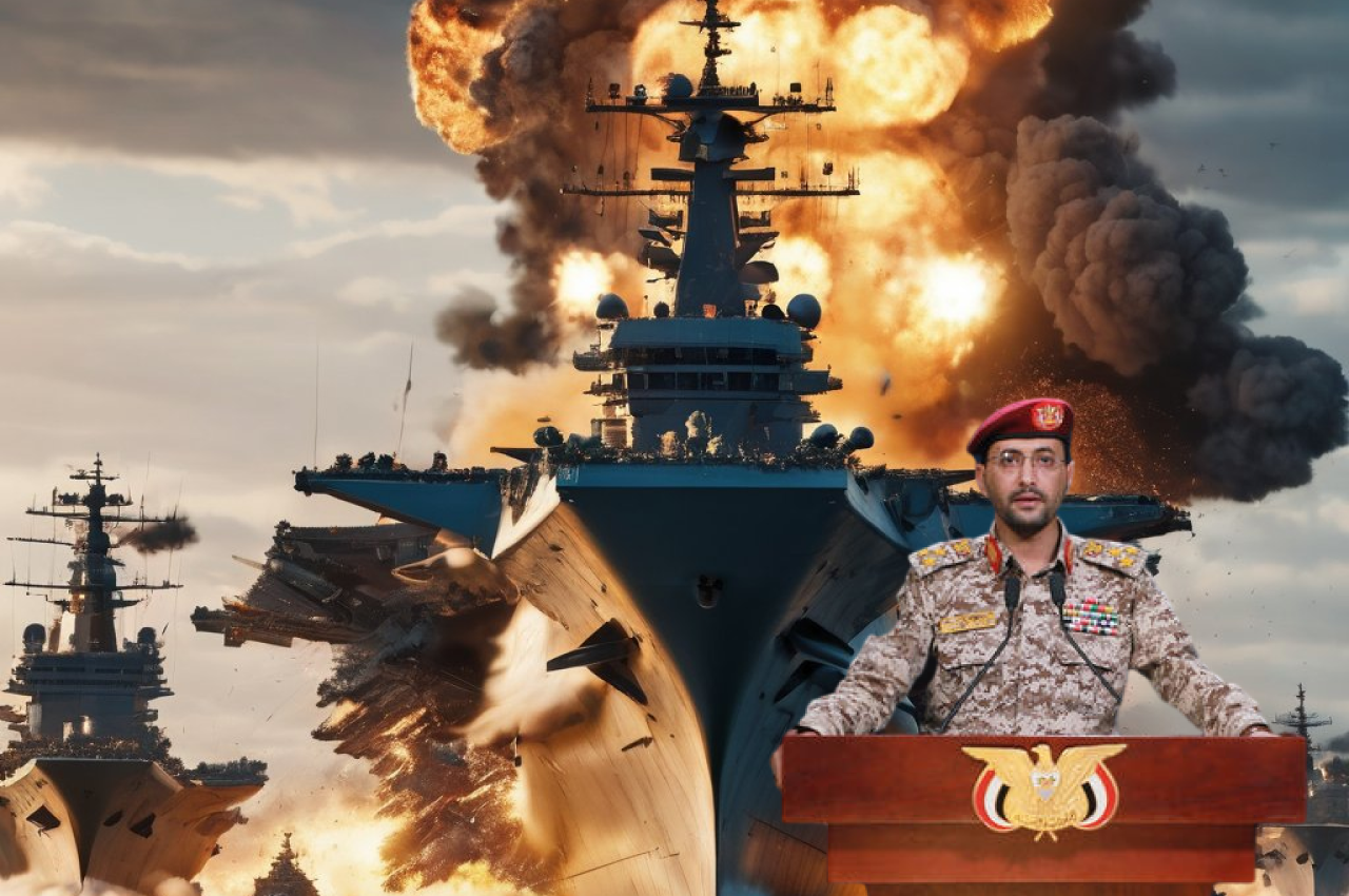 Rebelii Houthi au atacat mai multe nave de război ale SUA cu rachete balistice în Golful Aden - Foto: X/ @mamashami