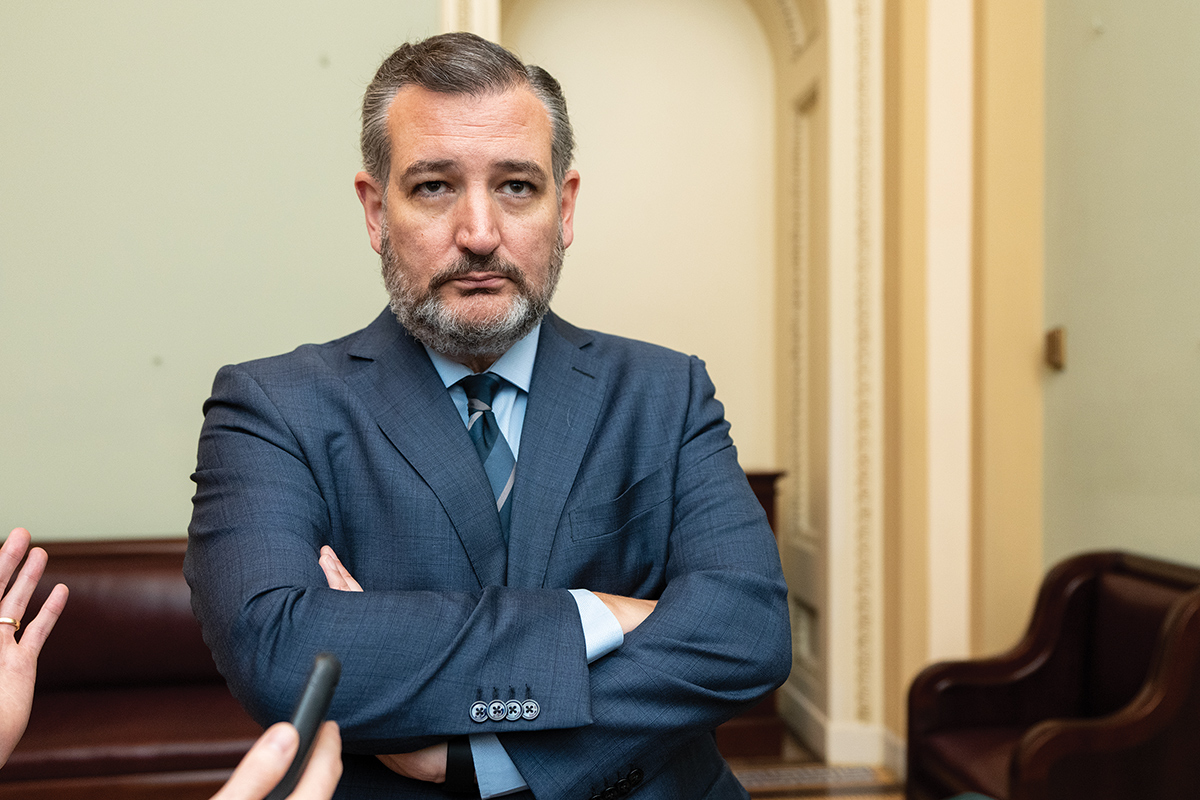 ARĂTÂND CU DEGETUL Senatorul Ted Cruz a pus agravarea problemei pe seama administrației Biden pentru lipsa de politici federale în materie de imigrație