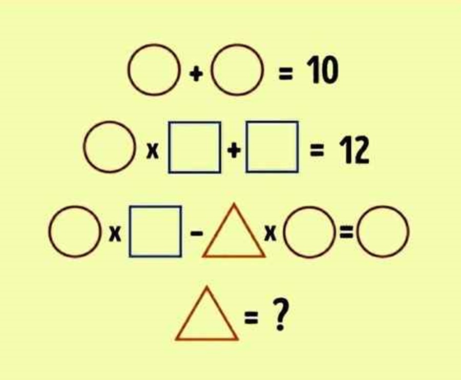TEST de INTELIGENȚĂ Ce valoare numerică are triunghiul? Ai un IQ ridicat dacă rezolvi în 11 secunde - Foto: jagranjosh.com