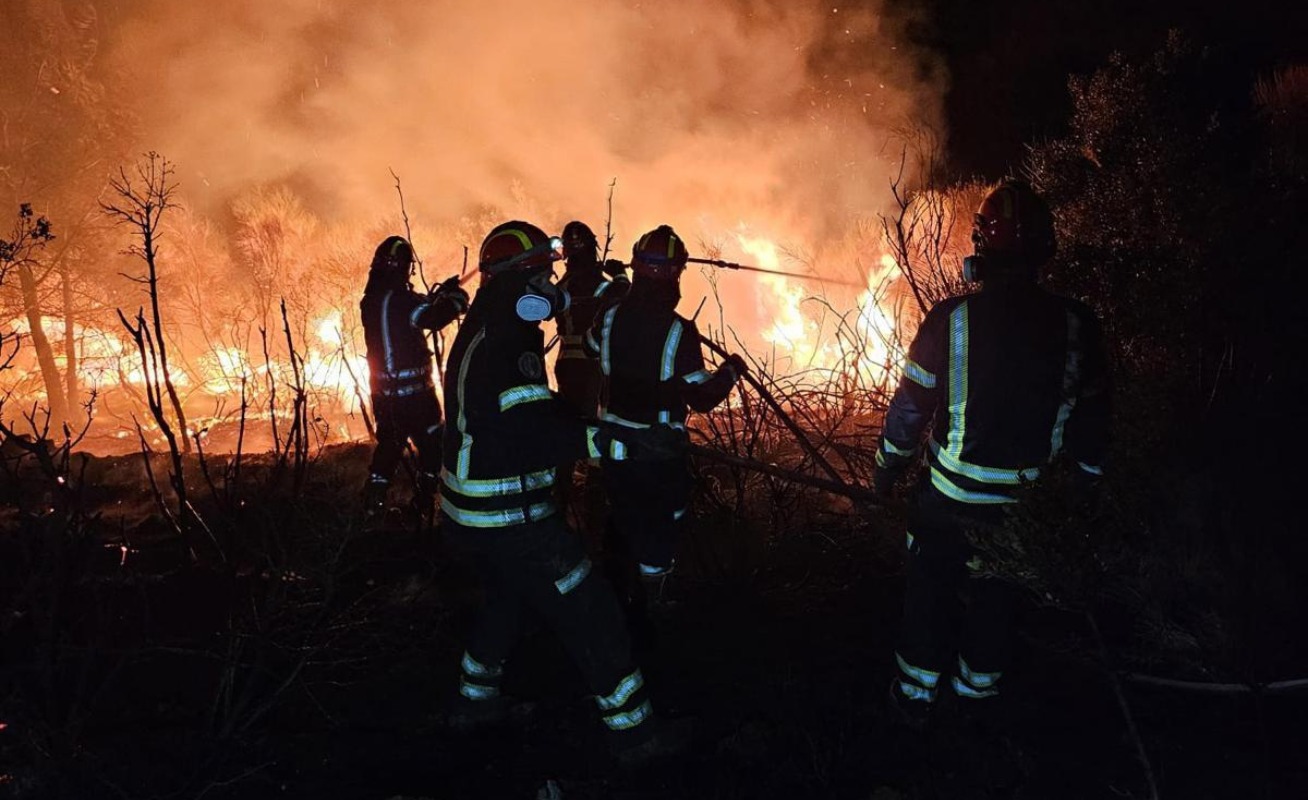 Grecia, curinsă de incendii. 40 de pompieri români luptă cu flăcările. Unul a ajuns la spital - Foto: Facebook/IGSU