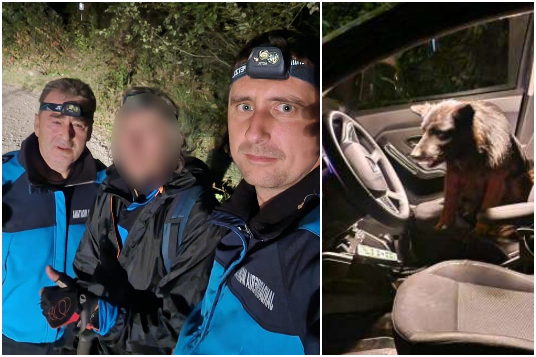 Vâlcea: Un turist rătăcit și o cățelușă pierdută, salvați de jandarmi de la marginea unei prăpăstii - FOTO: IJJ Valcea(imagine cu rol ilustrativ)