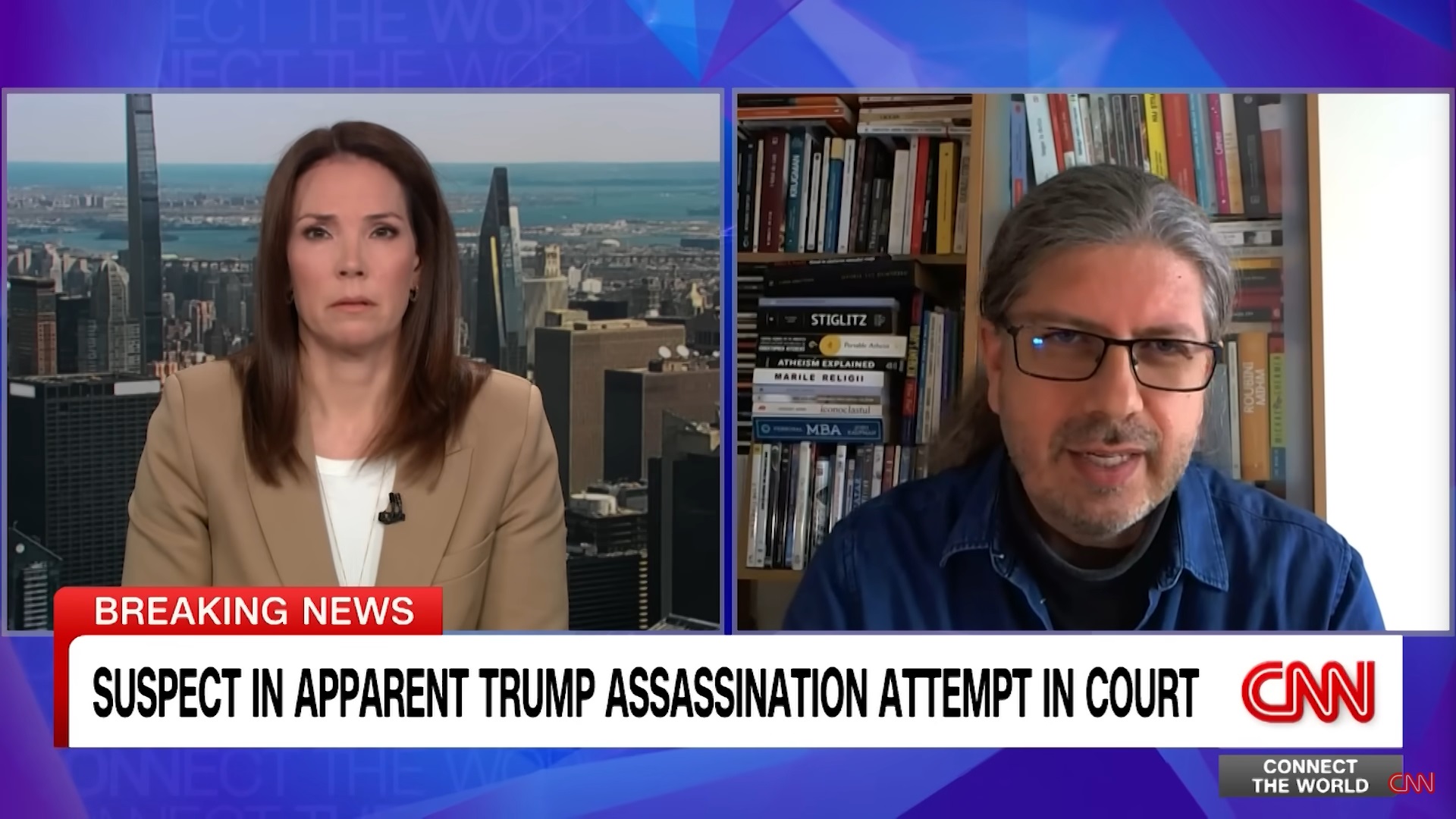 Cum a ajuns interviul cu atentatorul la viața lui Trump din Newsweek România, viral în Occident - Foto: Captura CNN