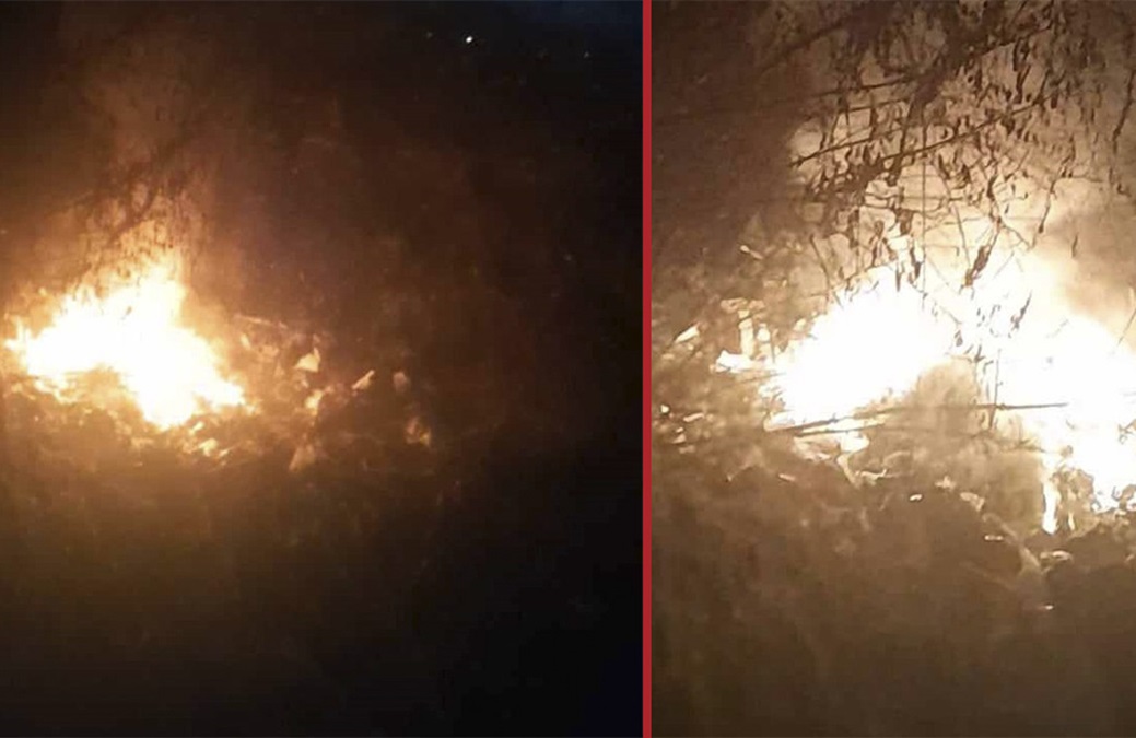 45.000 de lei amendă unui bărbat care a dat foc unor deșeuri. Polițiștii erau în patrulare - Foto: infotimisoara.ro