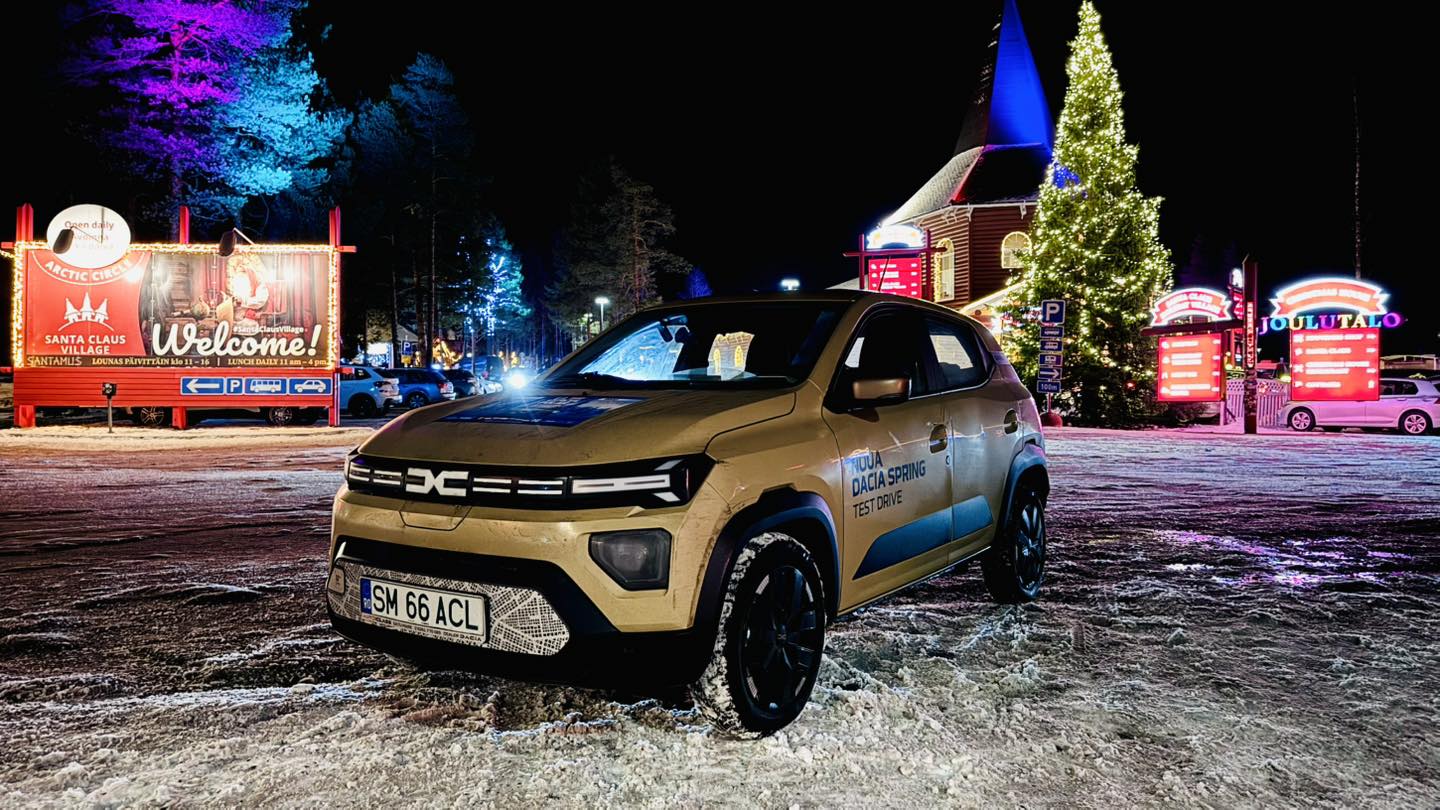 Un român mers 3.000 km cu o Dacia Spring până la Cercul Polar. A încărcat de 28 de ori - Foto: Facebook/Bertici Attila