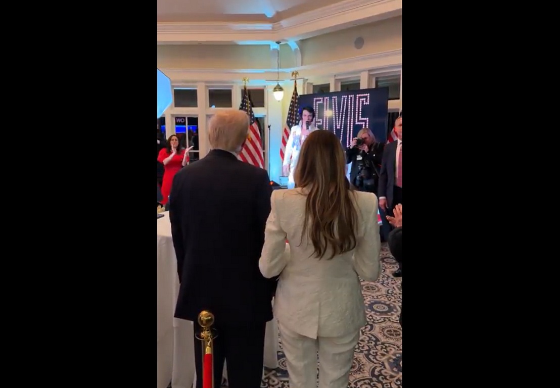 Festivitățile de învestire a lui Trump: „Dedicație” de la un imitator al lui Elvis, artificii - Foto: captură video
