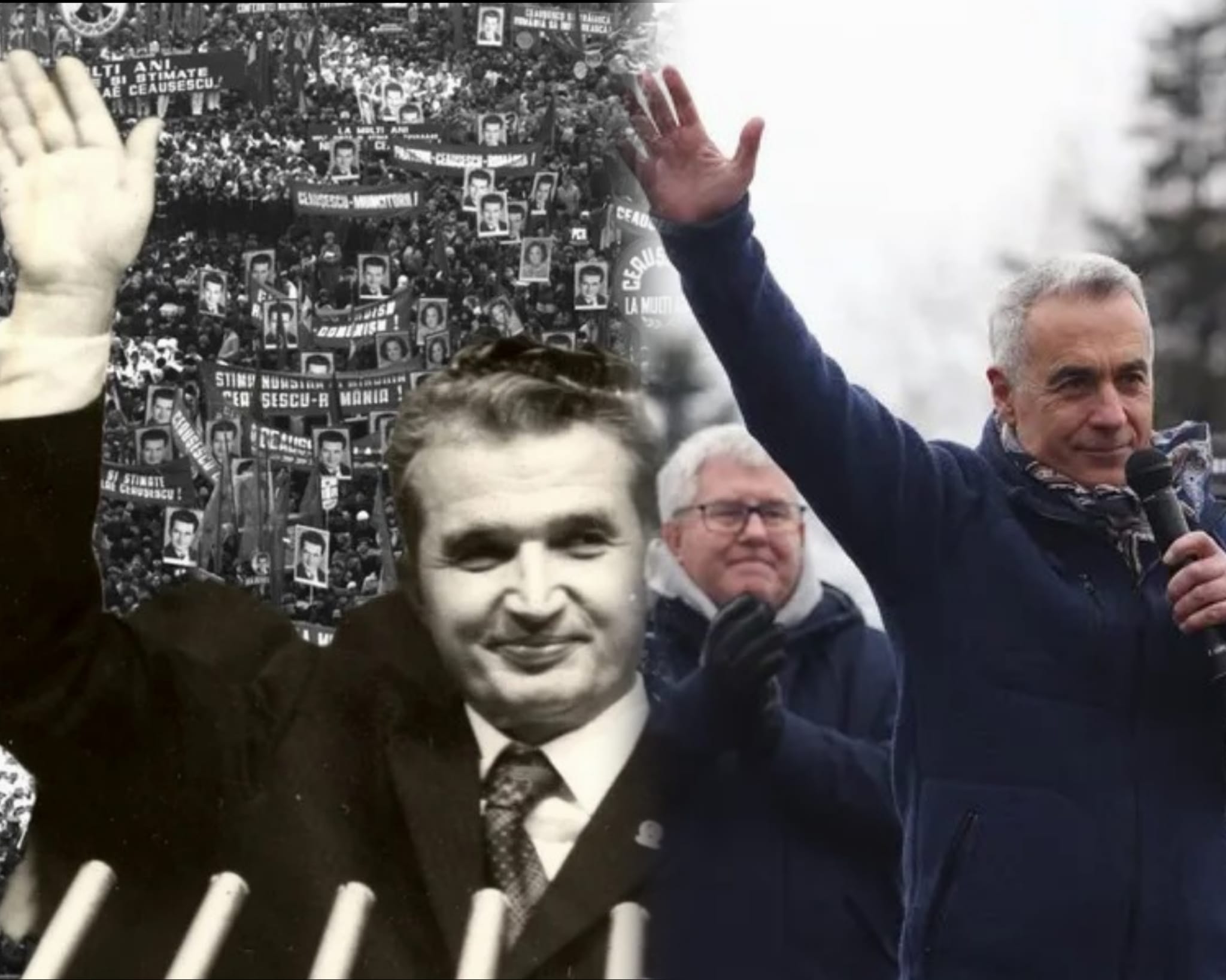Omagiu lui Călin Georgescu cum doar Ceaușescu a mai avut parte - Foto: colaj Newsweek (imagine cu rol ilustrativ)