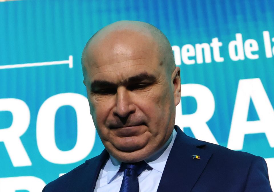 Preşedintele interimar Ilie Bolojan, la evenimentul de lansare a candidatului coaliţiei de guvernare la Preşedinţia României - Foto: INQUAM PHOTOS/George Călin