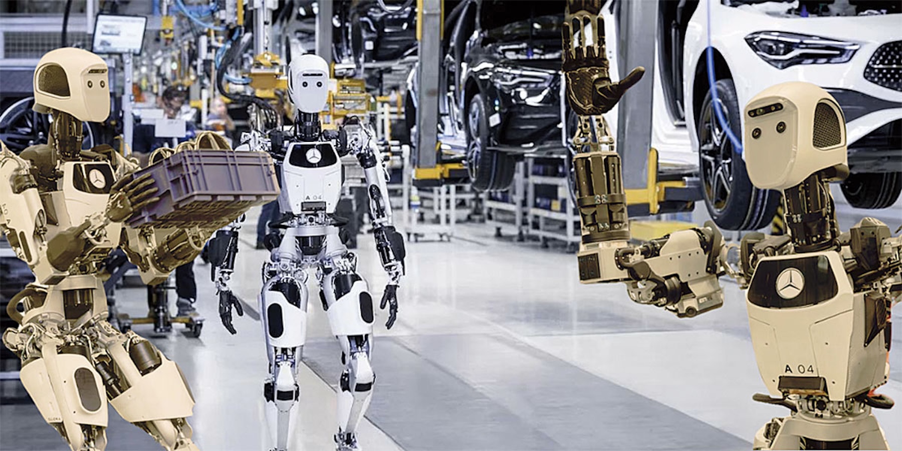 Apptronik Apollo, robotul umanoid care inspectează și cară componente în depozitele Mercedes