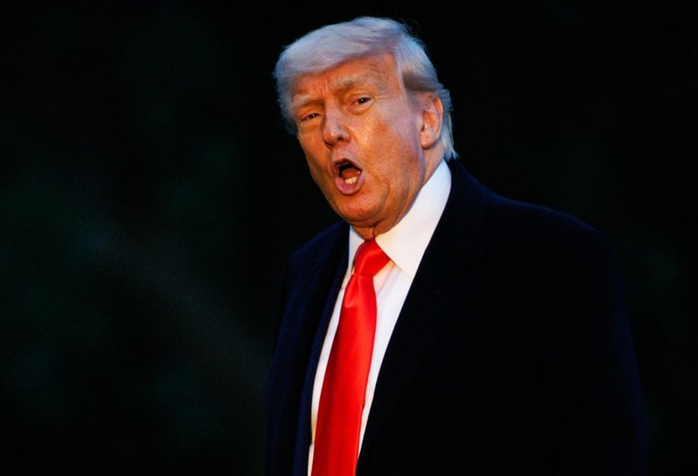 Donald Trump se întoarce de la Clubul Naţional de Golf Virginia, cu Marine One - Foto: Profimedia Images