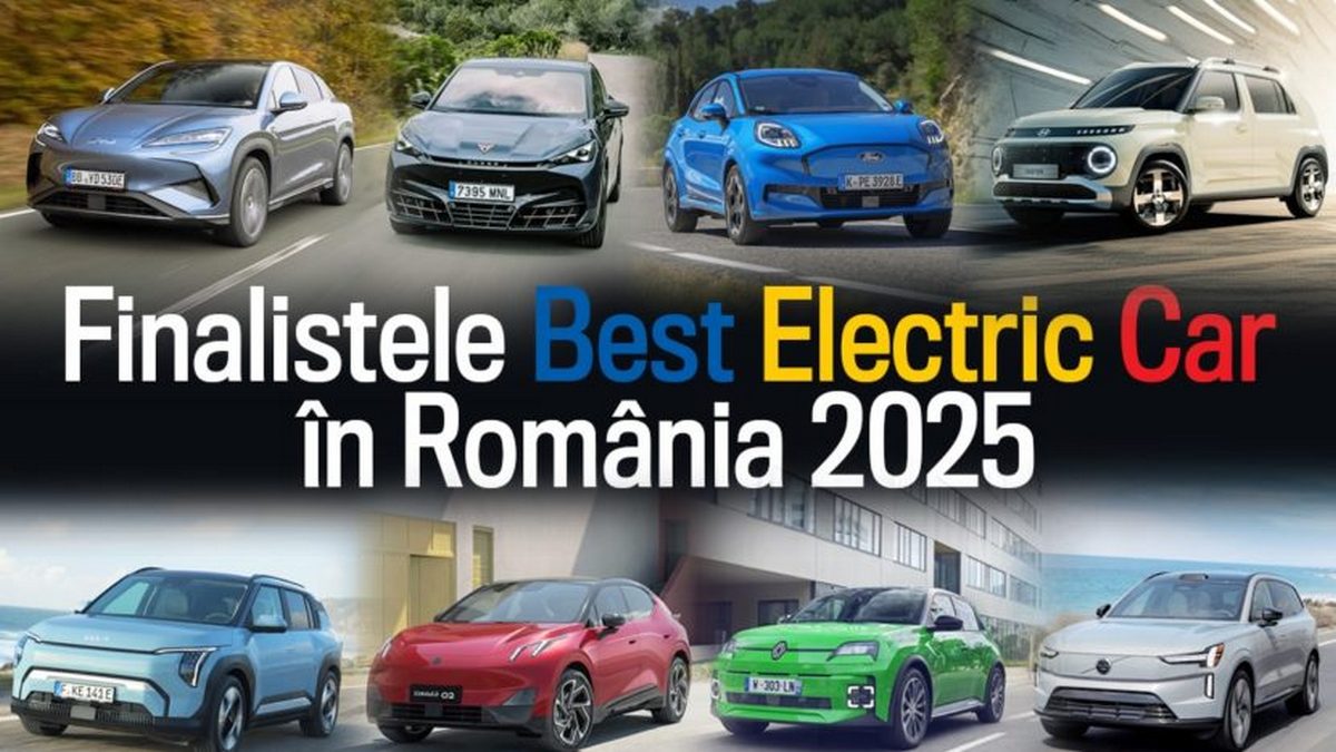 Best Electric Car in Romania 2025: Juriul a desemnat cele 8 mașini electrice care merg în finală - Foto: colaj