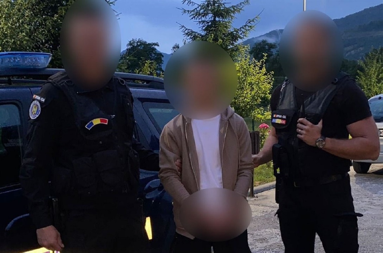 Călăuza grupului de uraineni a fost arestat - Foto: Poliţia de Frontieră Sighetu Marmației