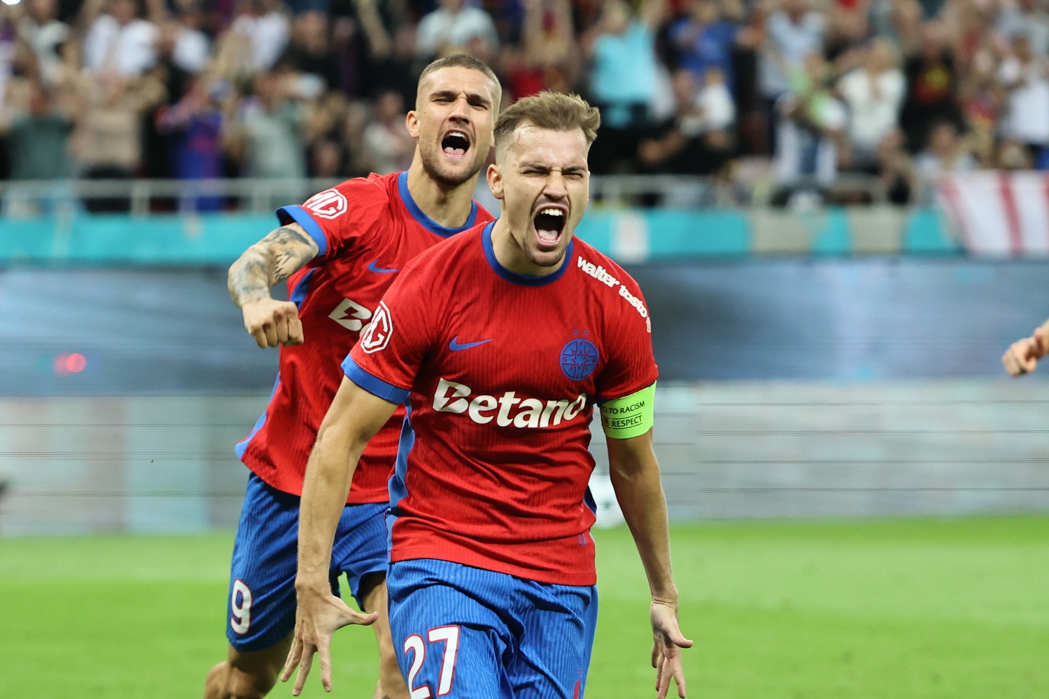 FCSB s-a calificat în grupele Europa League după 3-0 cu Aberdeen. Becali: O zi de 22.000.000 de euro - Foto: Facebook/FCSB