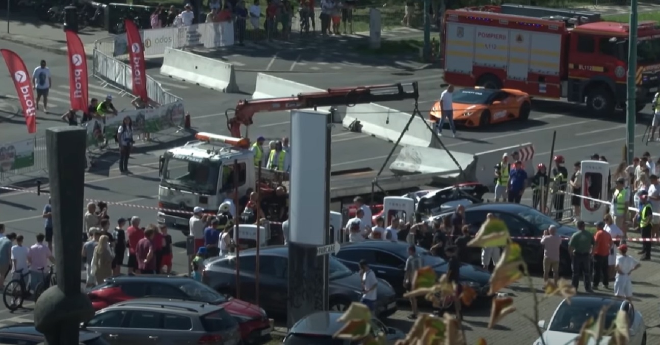 Fiul lui Mihai Leu, accident în timpul Super Rally Timișoara - Foto: captură Youtube