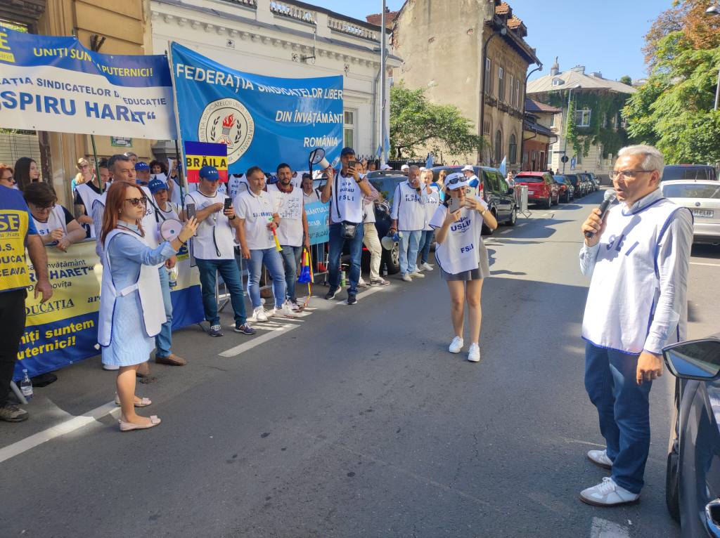 Protestele profesorilor continuă - Foto: Facebook / Fsli Romania