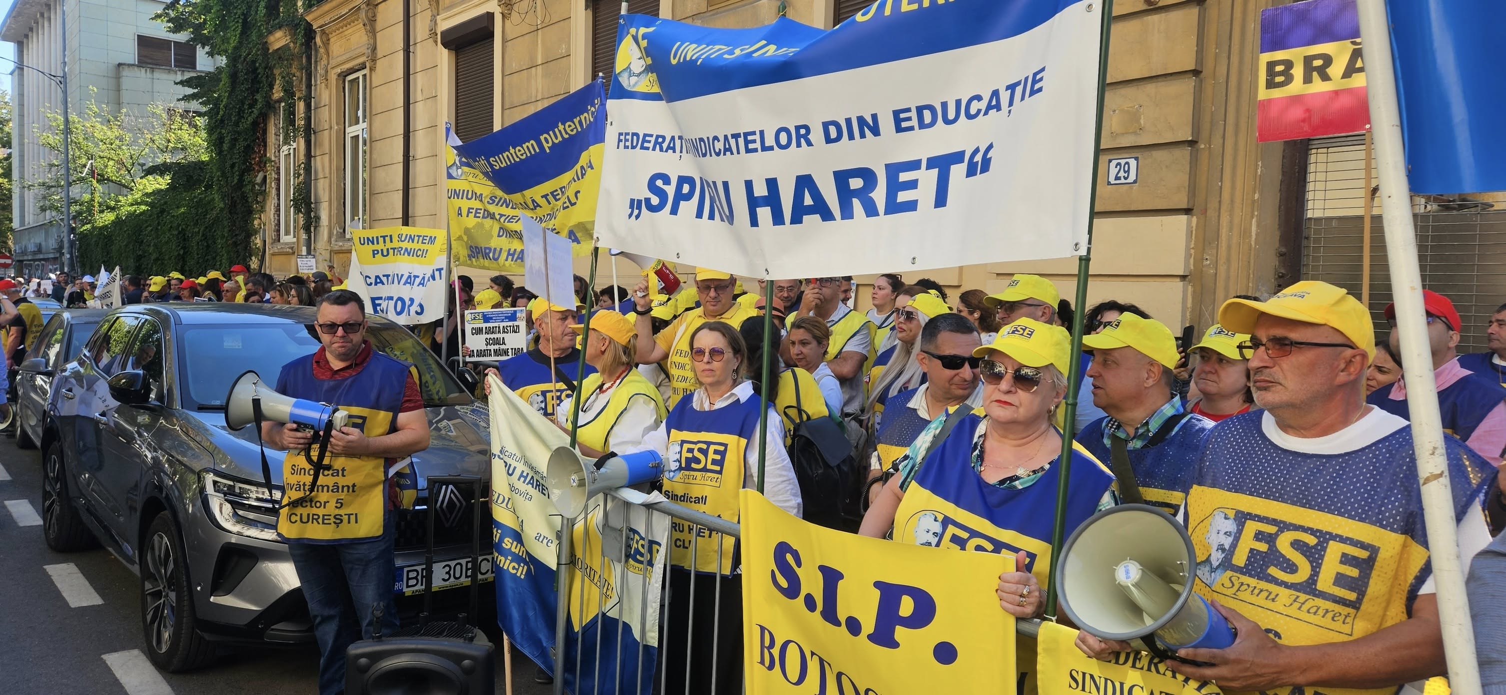 Sindicaliştii din Educaţie anunţă marş de protest, până la Palatul Cotroceni, în prima zi de școală - Foto: Facebook / Federatia Sindicatelor din Educație „Spiru Haret”